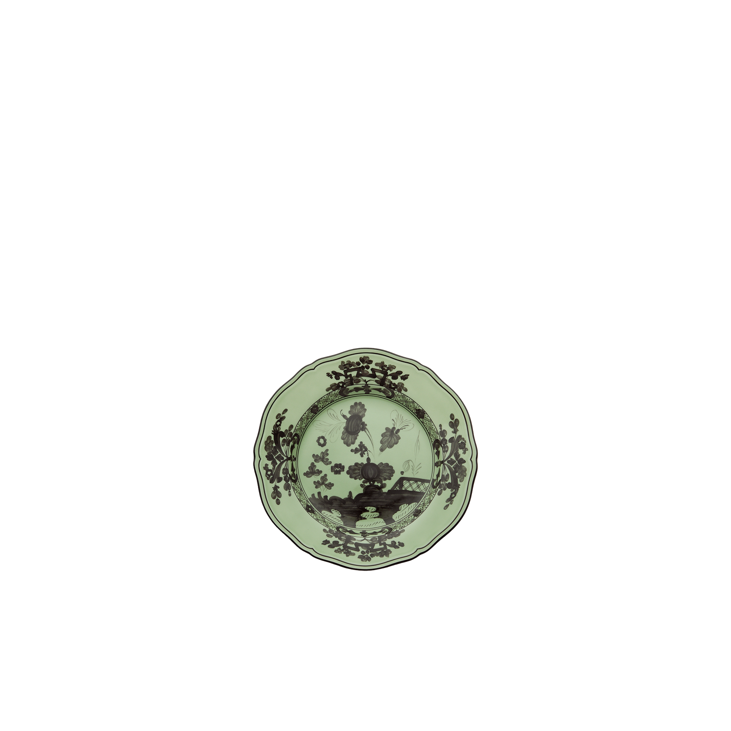 Ginori 1735 Oriente Italiano Salad Dessert Plate | Bario Green 8.25in