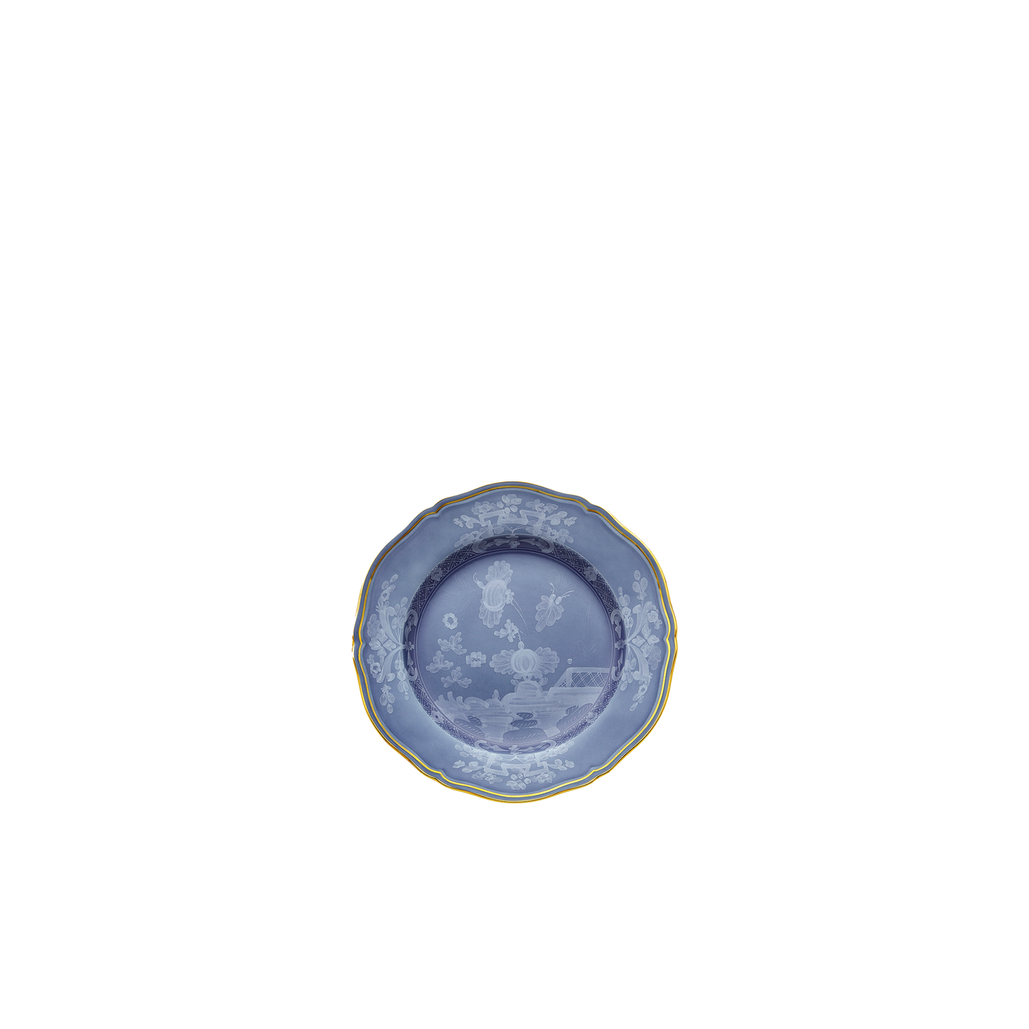 Ginori 1735 Oriente Italiano Salad Dessert Plate | Pervinca Blue 8.25in