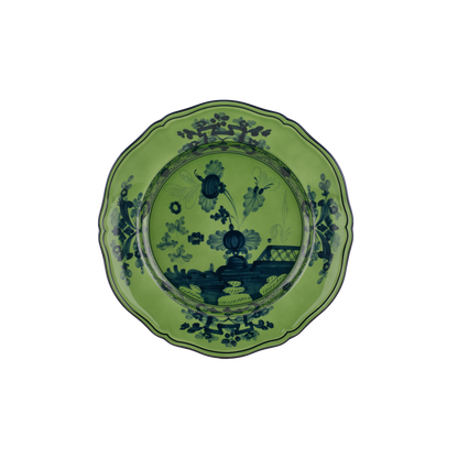 Ginori 1735 Oriente Italiano Malachite Flat Dinner Plate | 10.5in