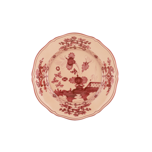 Ginori 1735 Oriente Italiano Flat Dinner Plate | Vermiglio Pink