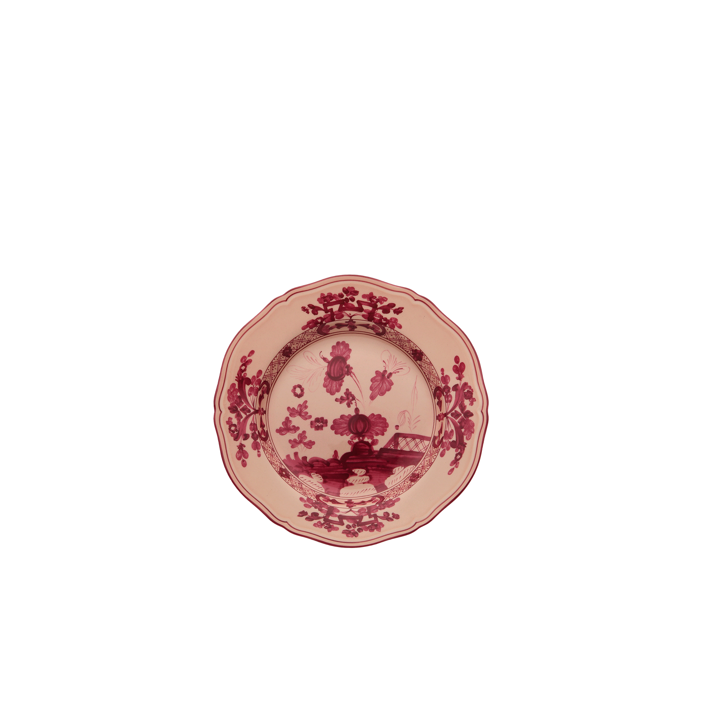 Ginori 1735 Oriente Italiano Flat Dinner Plate | Vermiglio Pink