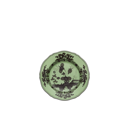 Ginori 1735 Oriente Italiano Flat Dinner Plate | Bario Green 10.5in
