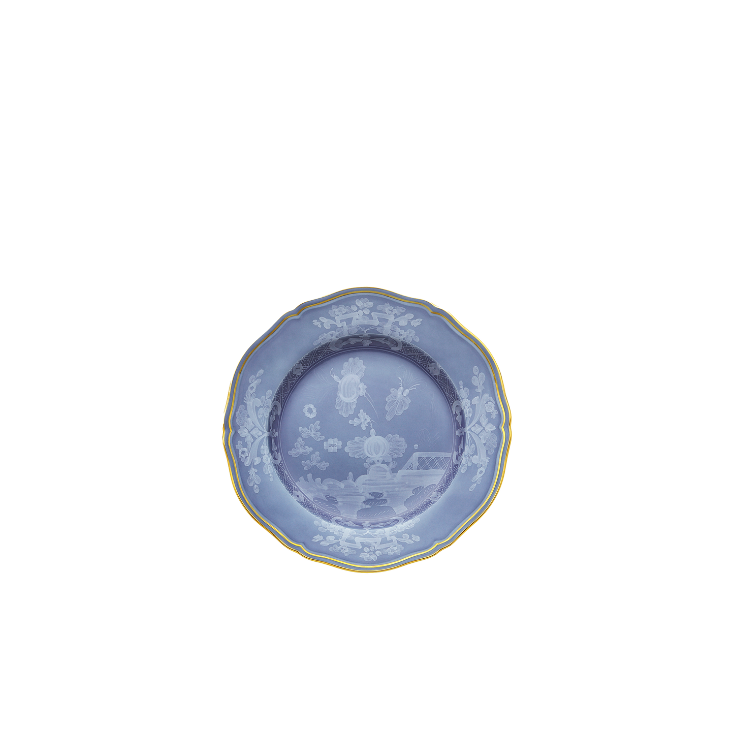 Ginori 1735 Oriente Italiano Flat Dinner Plate | Pervinca Blue 10.5in