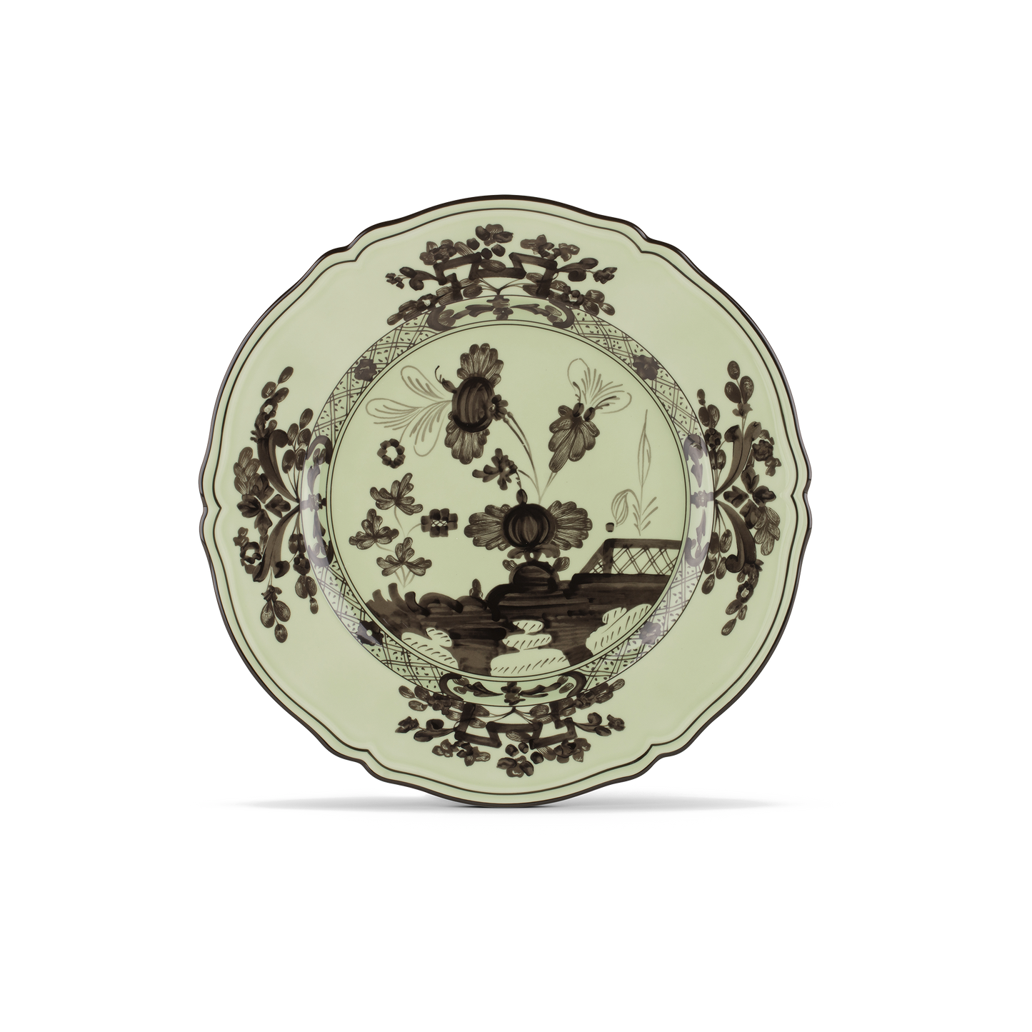 Ginori 1735 Oriente Italiano Charger Plate | Bario Green 12.25in