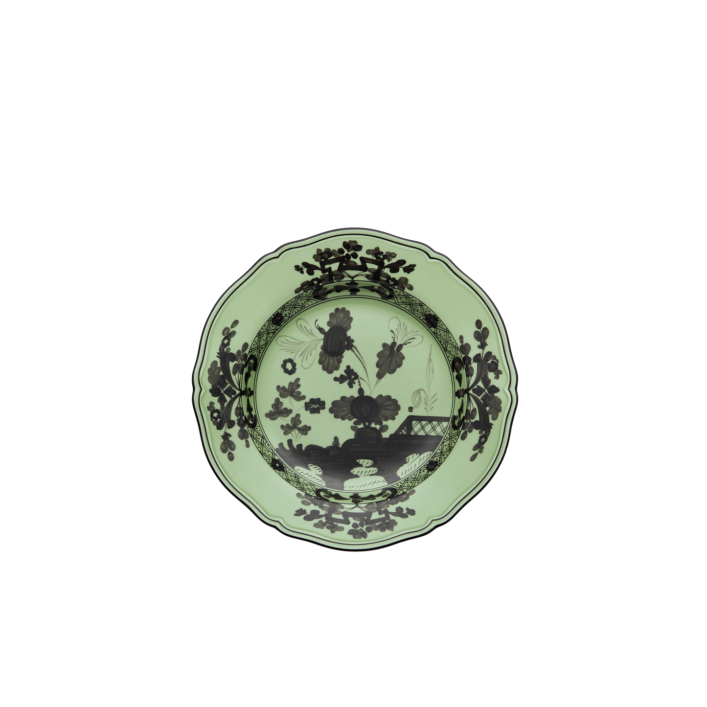 Ginori 1735 Oriente Italiano Charger Plate | Bario Green 12.25in