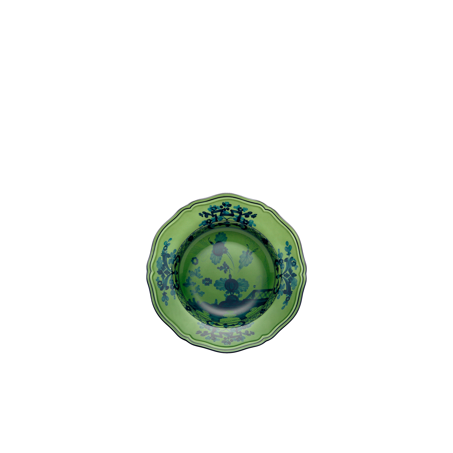 Ginori 1735 Oriente Italiano Malachite Soup Plate | 9.5in