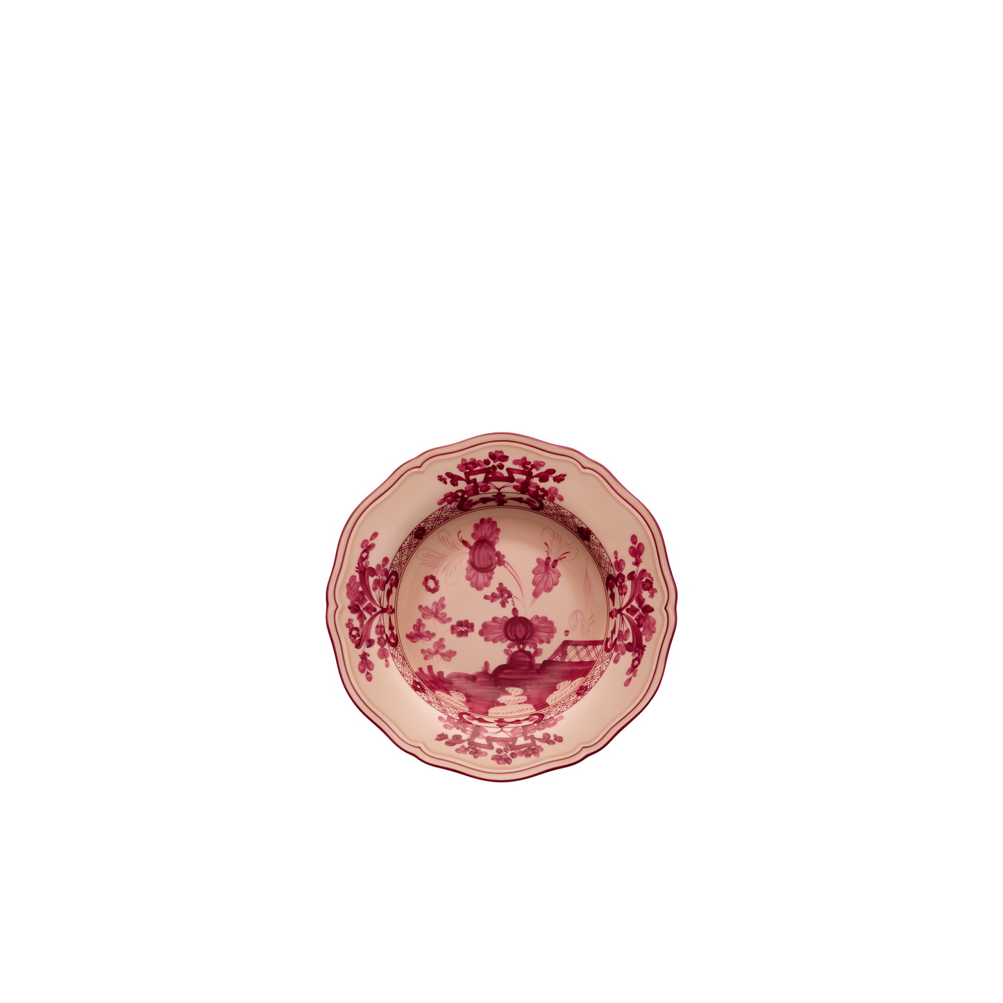 Ginori 1735 Oriente Italiano Vermiglio Soup Plate | 9.5in