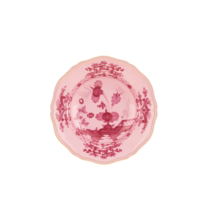 Ginori 1735 Oriente Italiano Soup Plate | Porpora Pink 9.5in