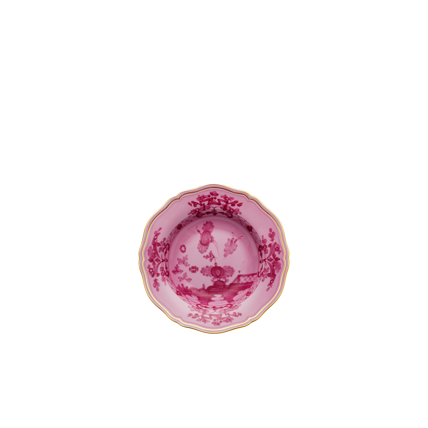 Ginori 1735 Oriente Italiano Soup Plate | Porpora Pink 9.5in