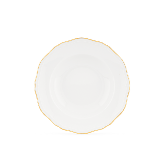 Ginori 1735 Corona Oro Brillante Soup Plate  | 9.5in