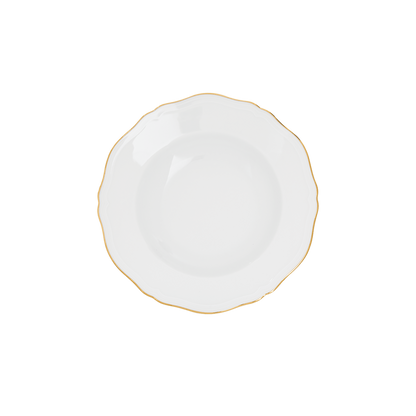 Ginori 1735 Corona Oro Brillante Soup Plate  | 9.5in