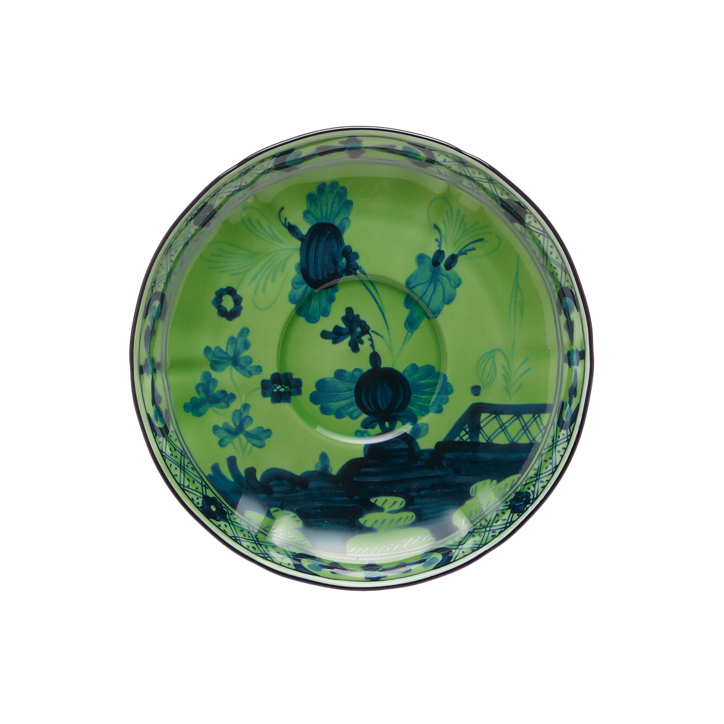 Ginori 1735 Oriente Italiano Malachite Coffee Saucer | 5.25in