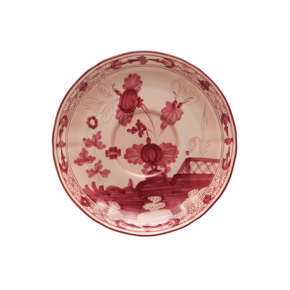 Ginori 1735 Oriente Italiano Vermiglio Coffee Saucer | 5.25in