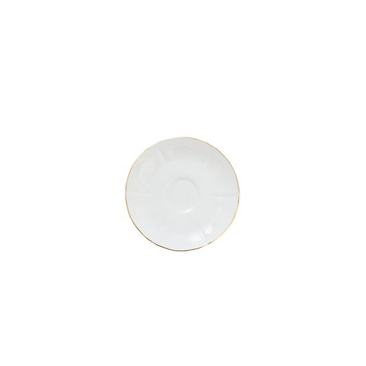 Ginori 1737 Corona Oro Brillante Coffee Saucer  | 5.25in
