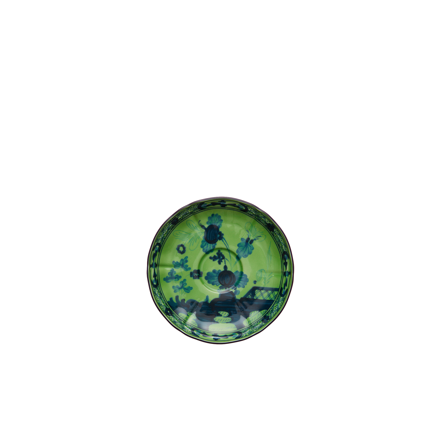 Ginori 1735 Oriente Italiano Malachite Tea Saucer | 6in