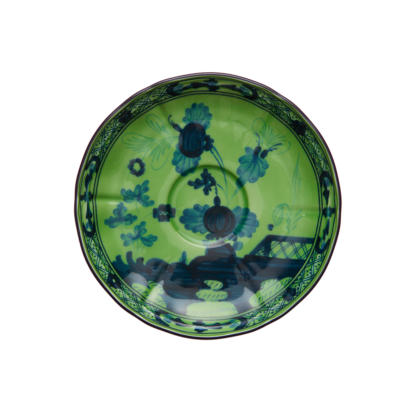 Ginori 1735 Oriente Italiano Malachite Tea Saucer | 6in