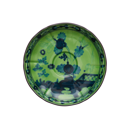 Ginori 1735 Oriente Italiano Malachite Tea Saucer | 6in