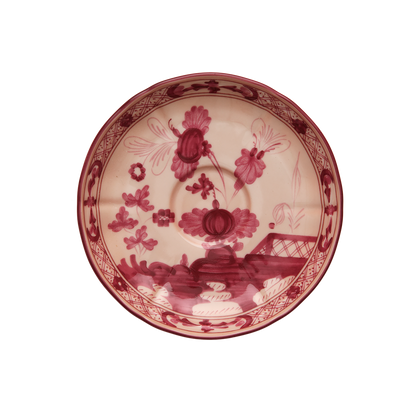 Ginori 1735 Oriente Italiano Vermiglio Tea Saucer | 6in