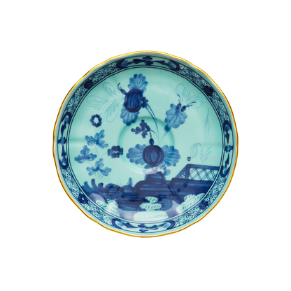 Ginori 1735 Oriente Italiano Iris Tea Saucer | 6in