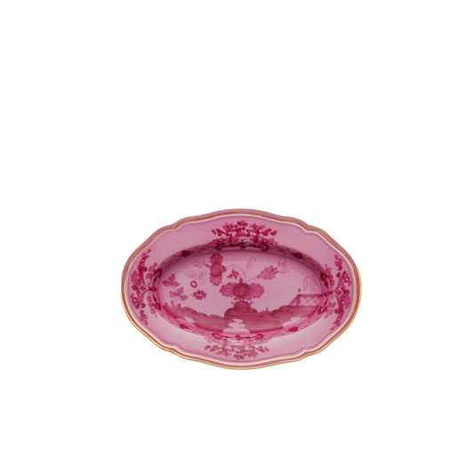 Ginori 1735 Oriente Italiano Pickle Dish | Porpora Pink 9in
