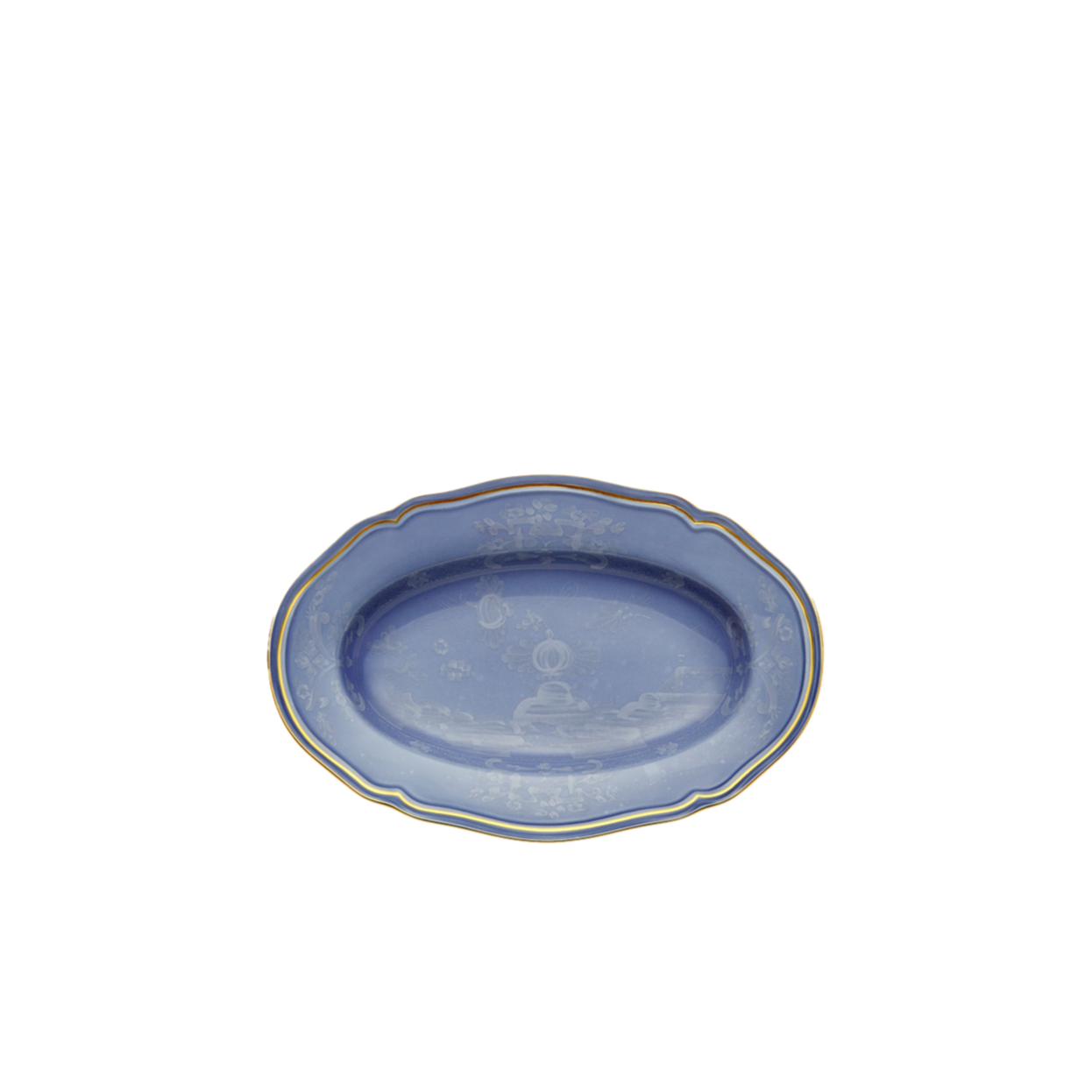 Ginori 1735 Oriente Italiano Pervinca Oval Pickle Dish | 8.75in