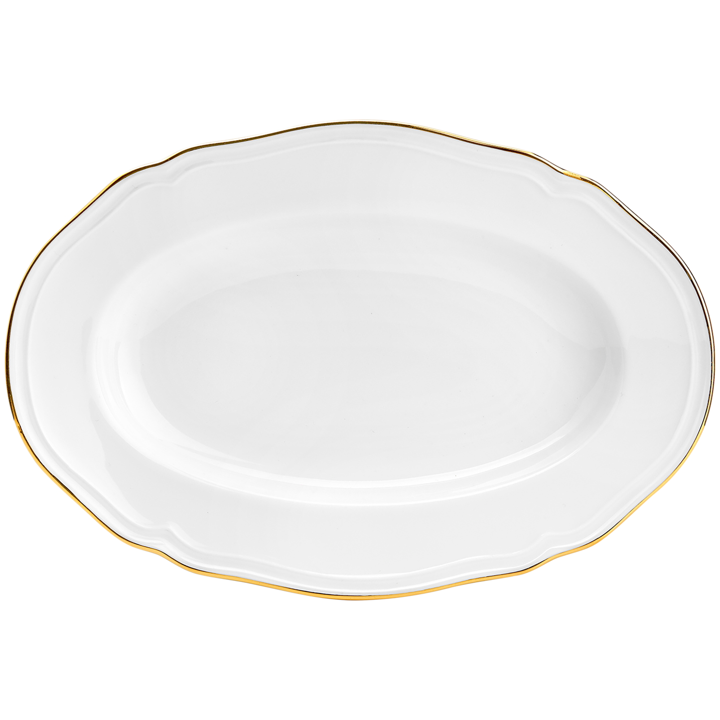 Ginori 1735 Corona Oro Brillante Oval Pickle Dish  | 8.75in