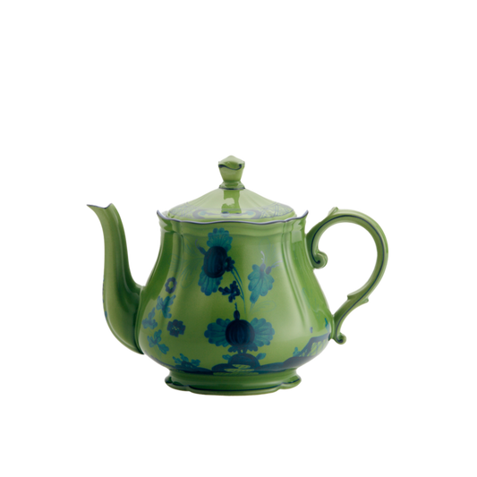Ginori 1735 Oriente Italiano Malachite Teapot with Cover | 24oz