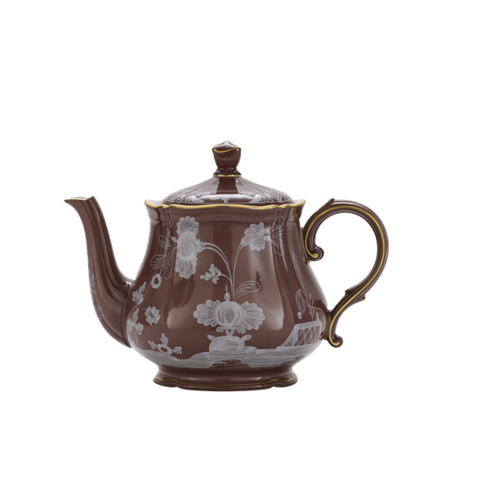 Ginori 1735 Oriente Italiano Castagna Teapot | 25oz