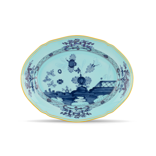 Ginori 1735 Oriente Italiano Iris Oval Platter | 13.5in