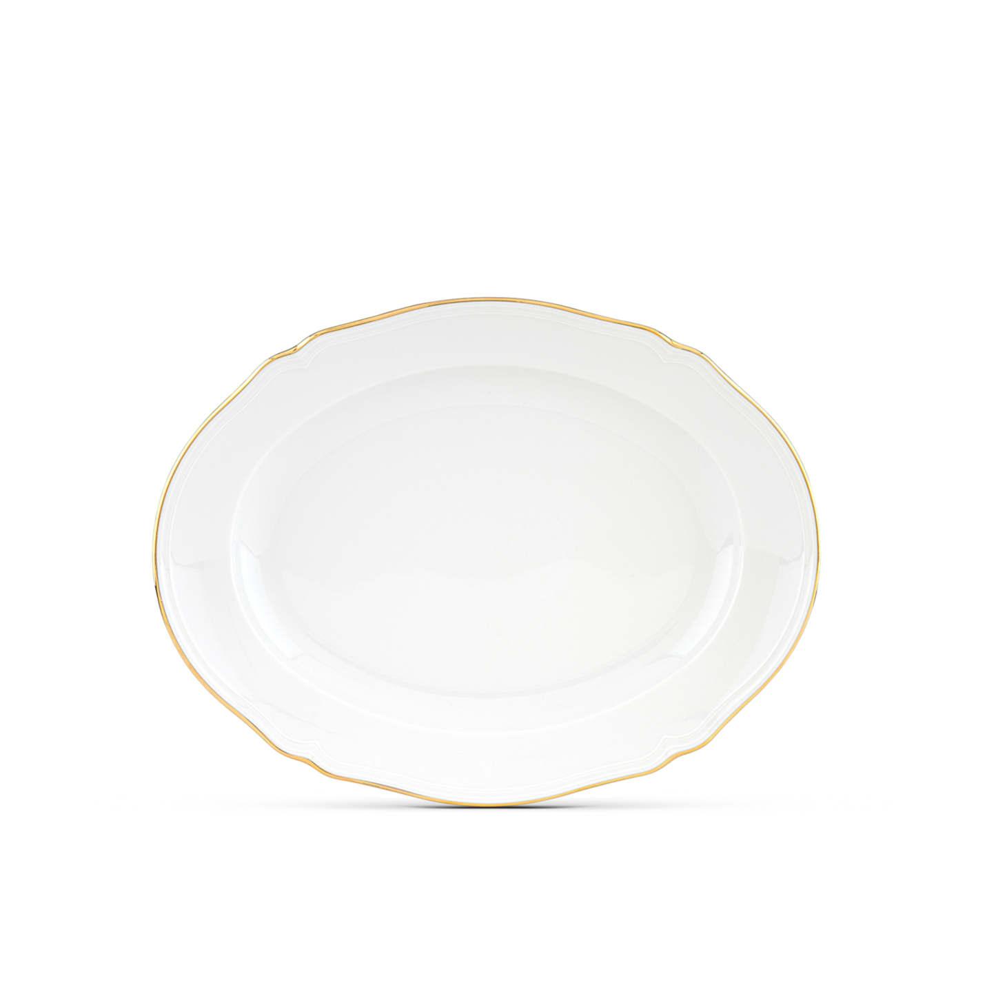 Ginori 1735 Corona Oro Brillante Oval Flat Platter  | 13.5in