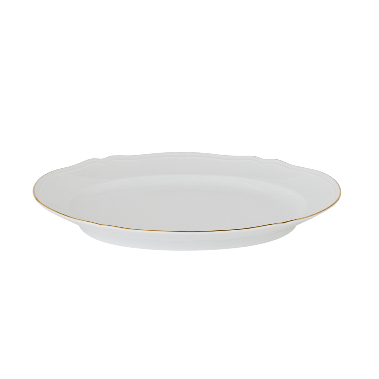 Ginori 1735 Corona Oro Brillante Oval Flat Platter  | 13.5in