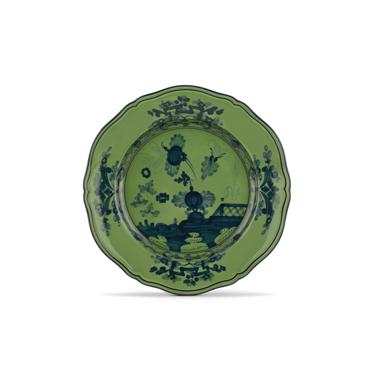 Ginori 1735 Oriente Italiano Malachite Round Flat Platter | 12.25in