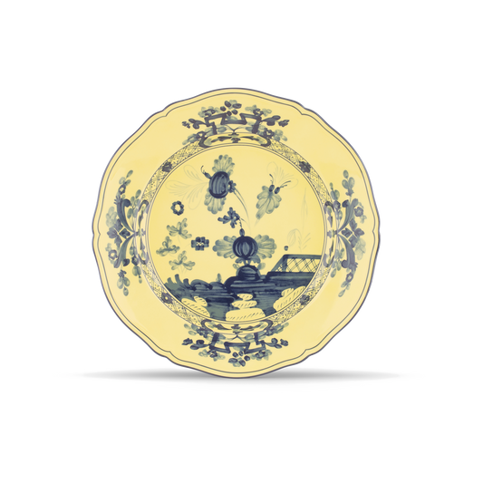Ginori 1735 Oriente Italiano Citrino Round Flat Platter | 12.25in