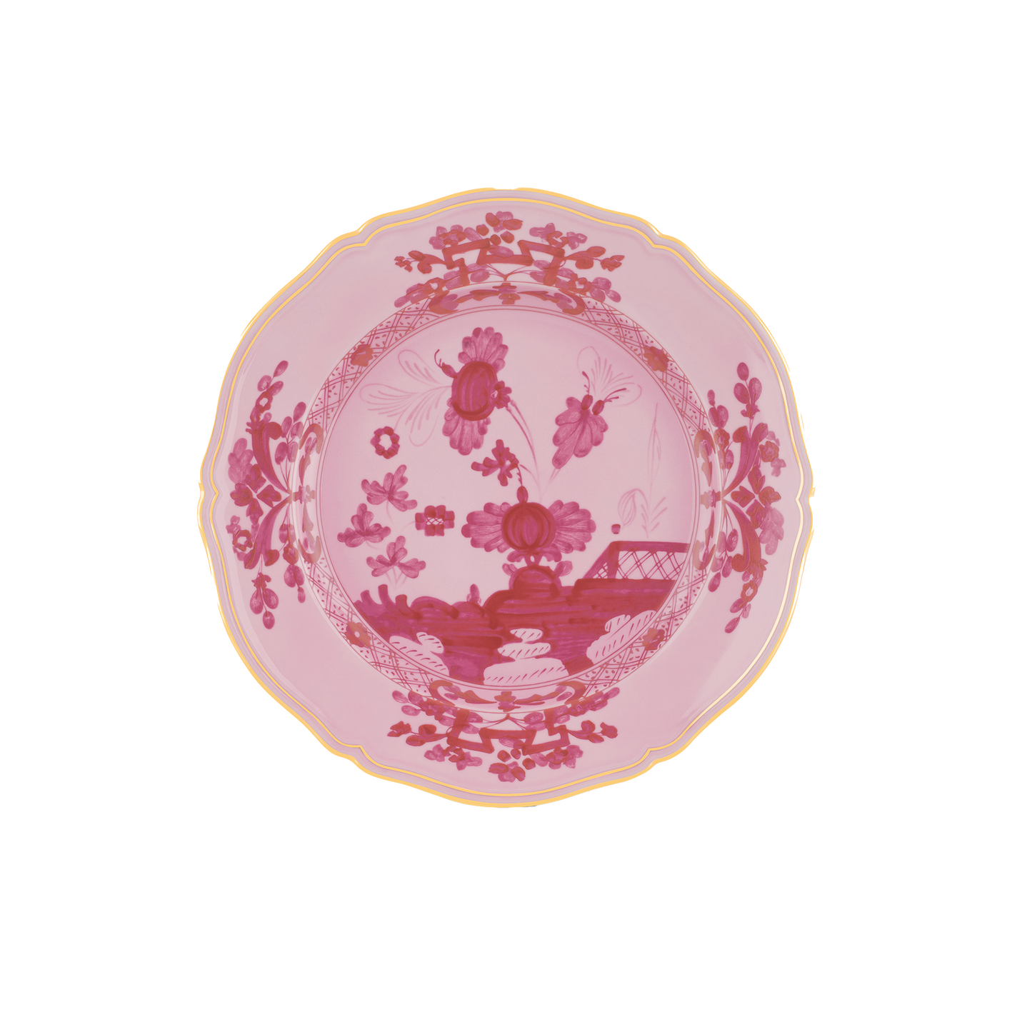 Ginori 1735 Oriente Italiano Porpora Round Flat Platter | 12.25in