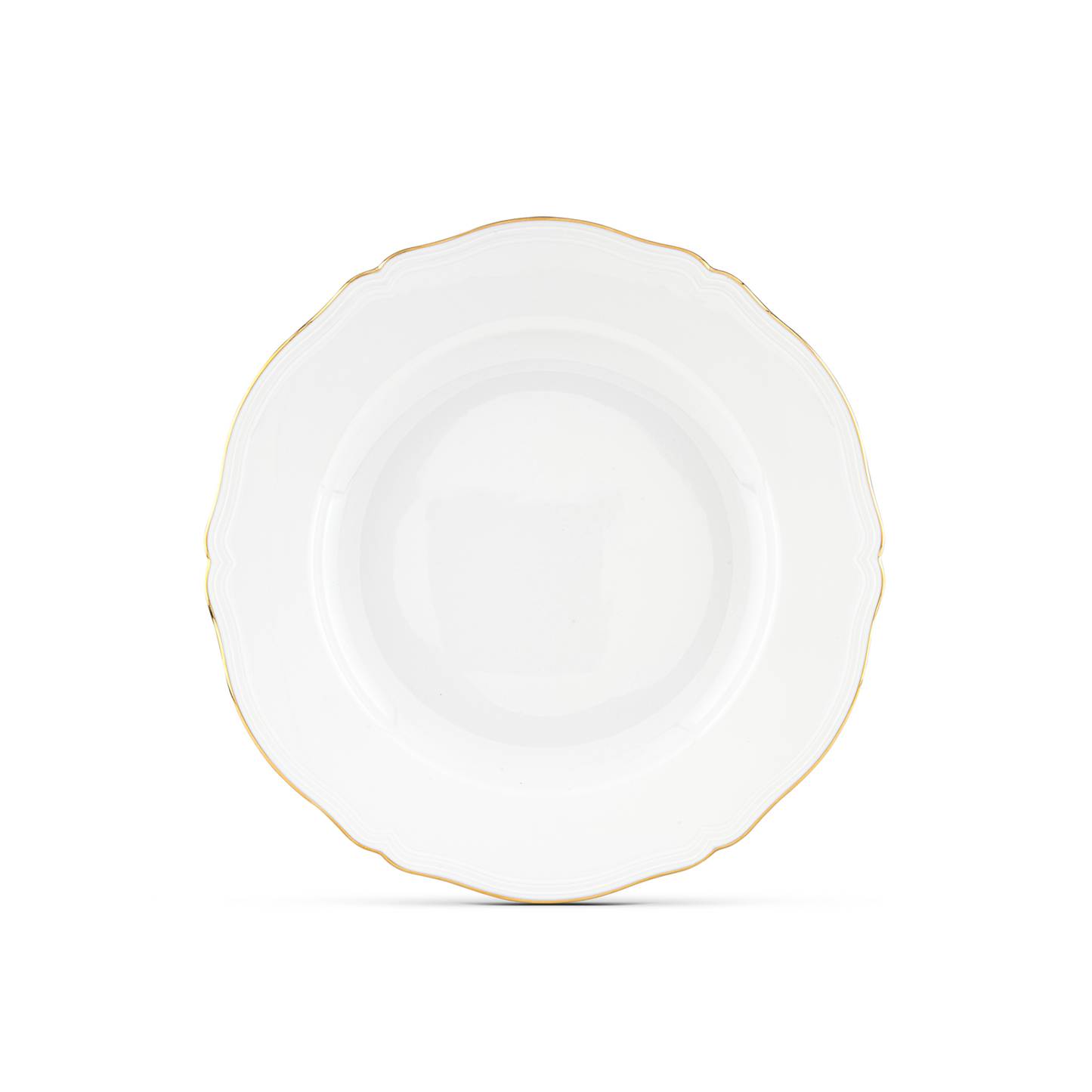Ginori 1735 Corona Oro Brillante Round Flat Plate  | 12.25in