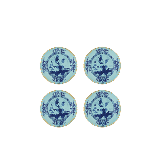 Ginori 1735 Oriente Italiano Iris Set of 4 Dessert Plate | 8.2in