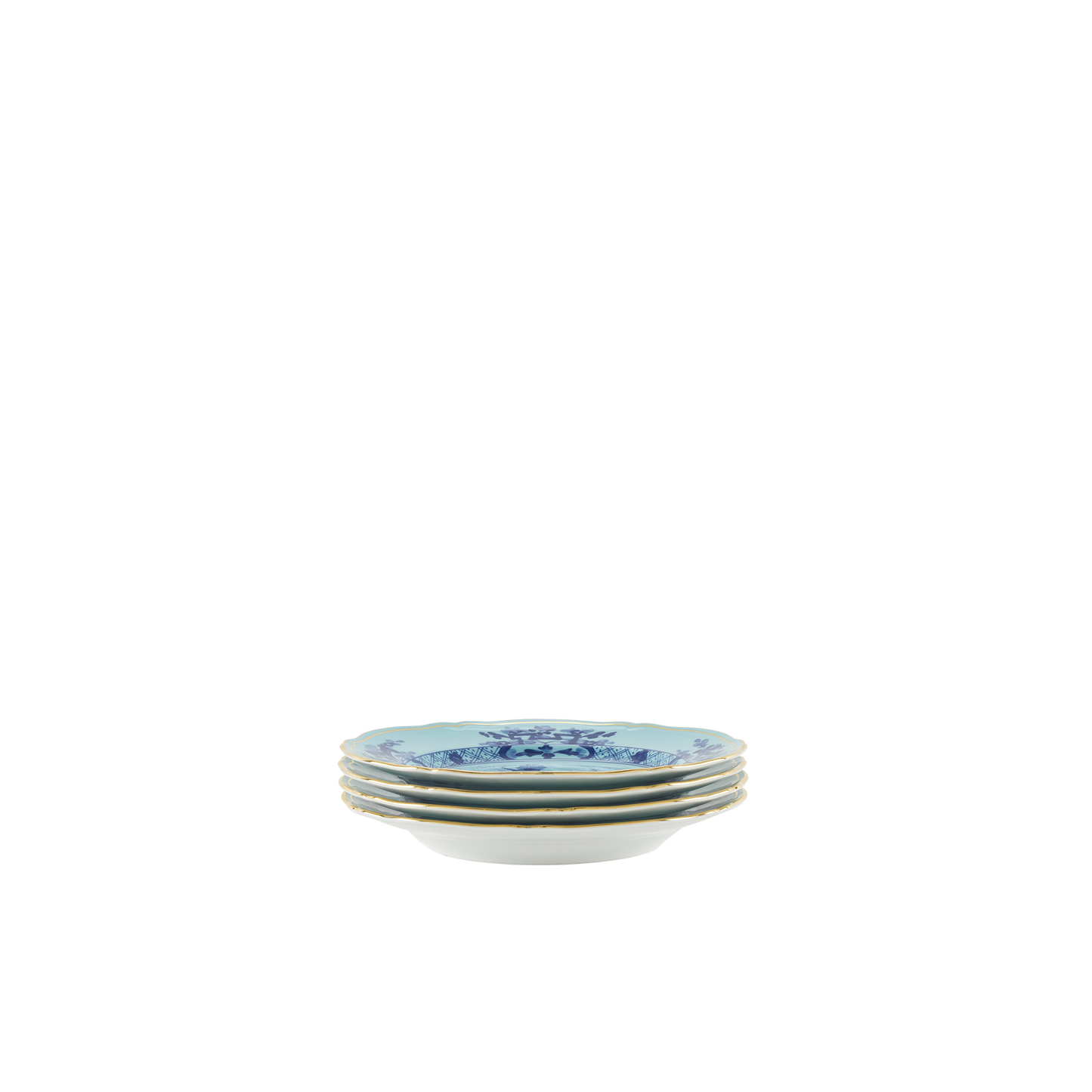 Ginori 1735 Oriente Italiano Iris Set of 4 Dessert Plate | 8.2in