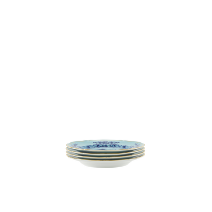 Ginori 1735 Oriente Italiano Iris Set of 4 Dessert Plate | 8.2in