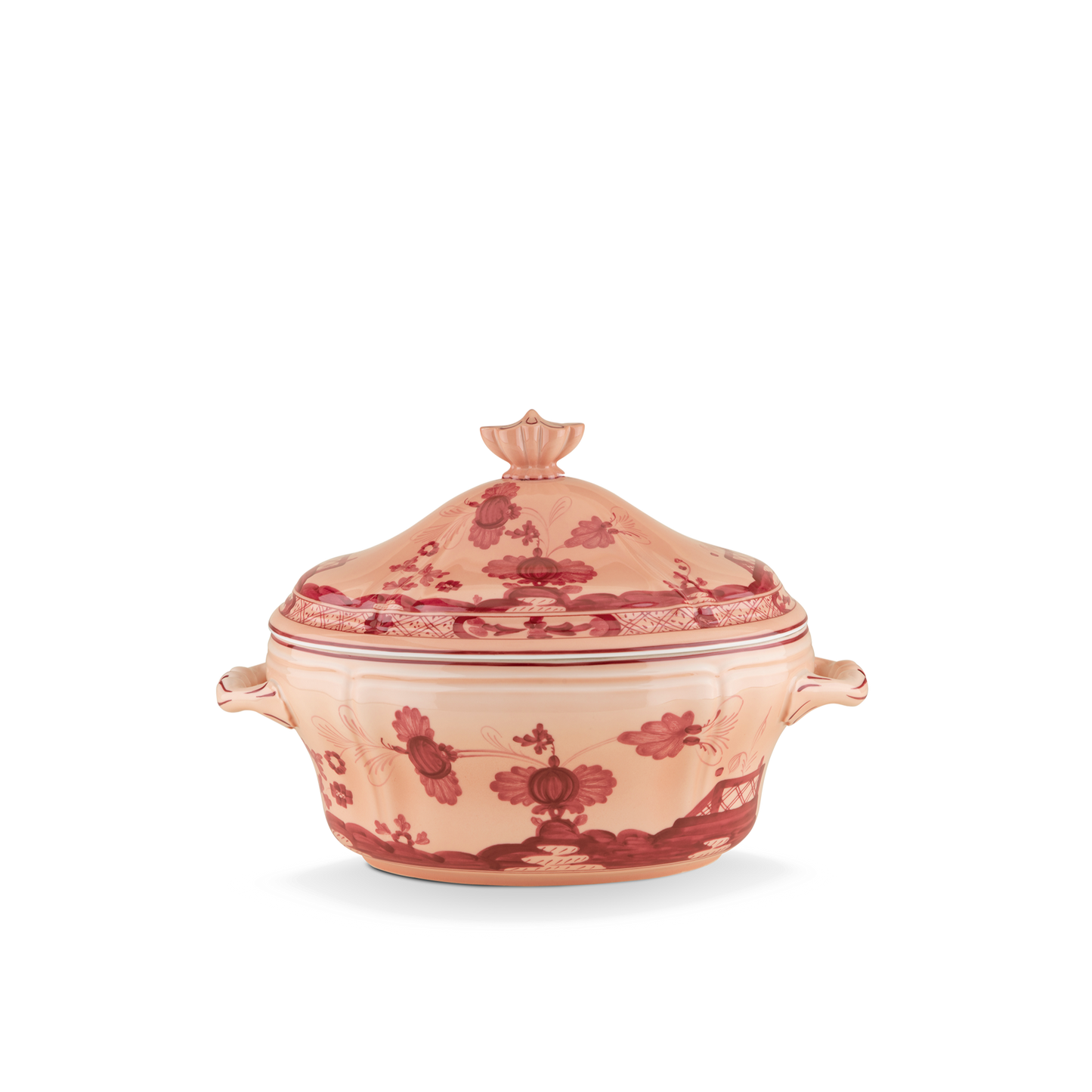 Ginori 1735 Oriente Italiano Vermiglio Oval Tureen with Cover | 135.75oz