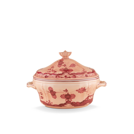 Ginori 1735 Oriente Italiano Vermiglio Oval Tureen with Cover | 135.75oz