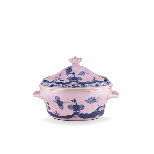 Ginori 1735 Oriente Italiano Azalea Oval Tureen with Cover | 135.75oz