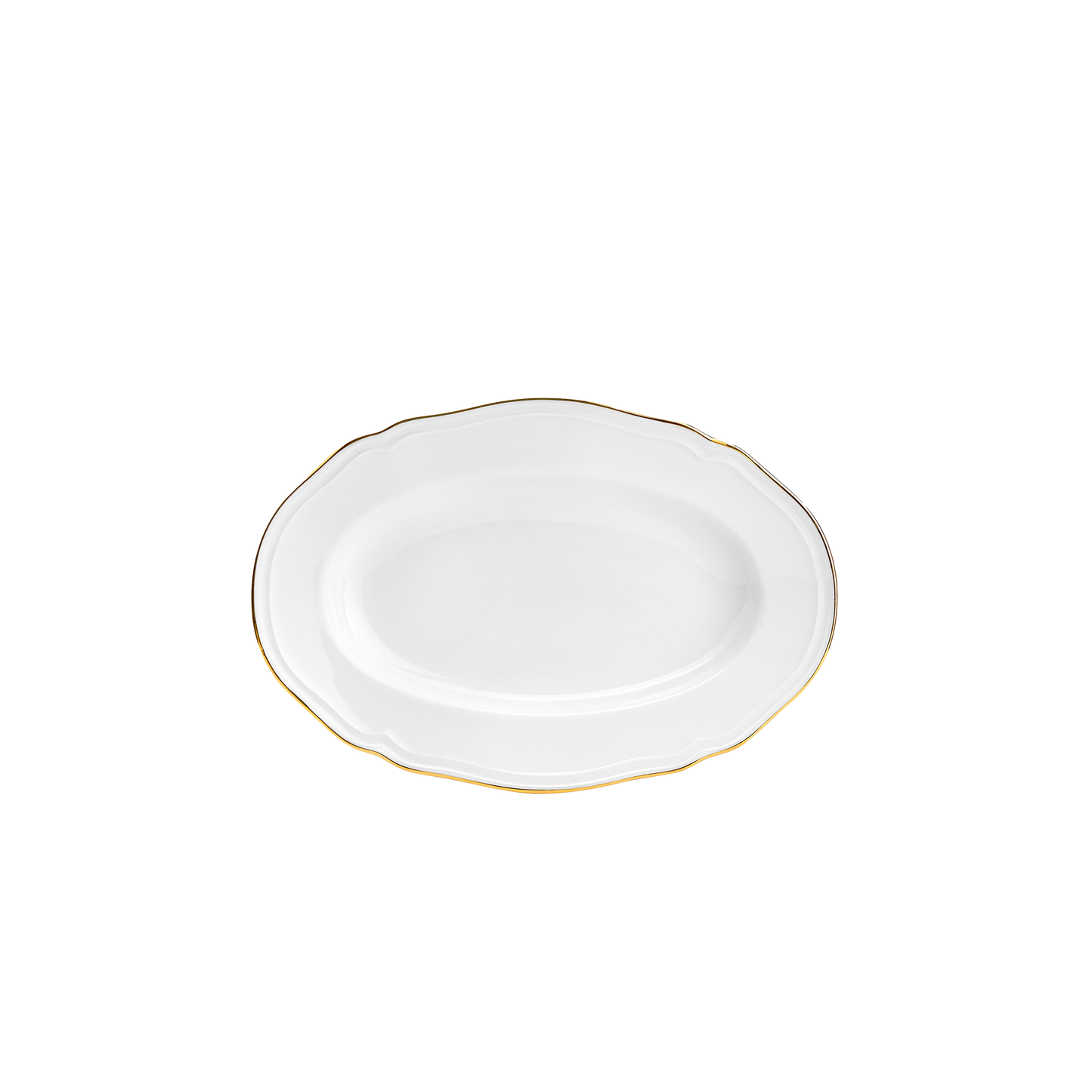 Ginori 1735 Corona Oro Brillante Oval Pickle Dish  | 8.75in