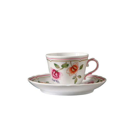 Ginori 1735 Granduca Coreana Coffee Cup with Saucer  |