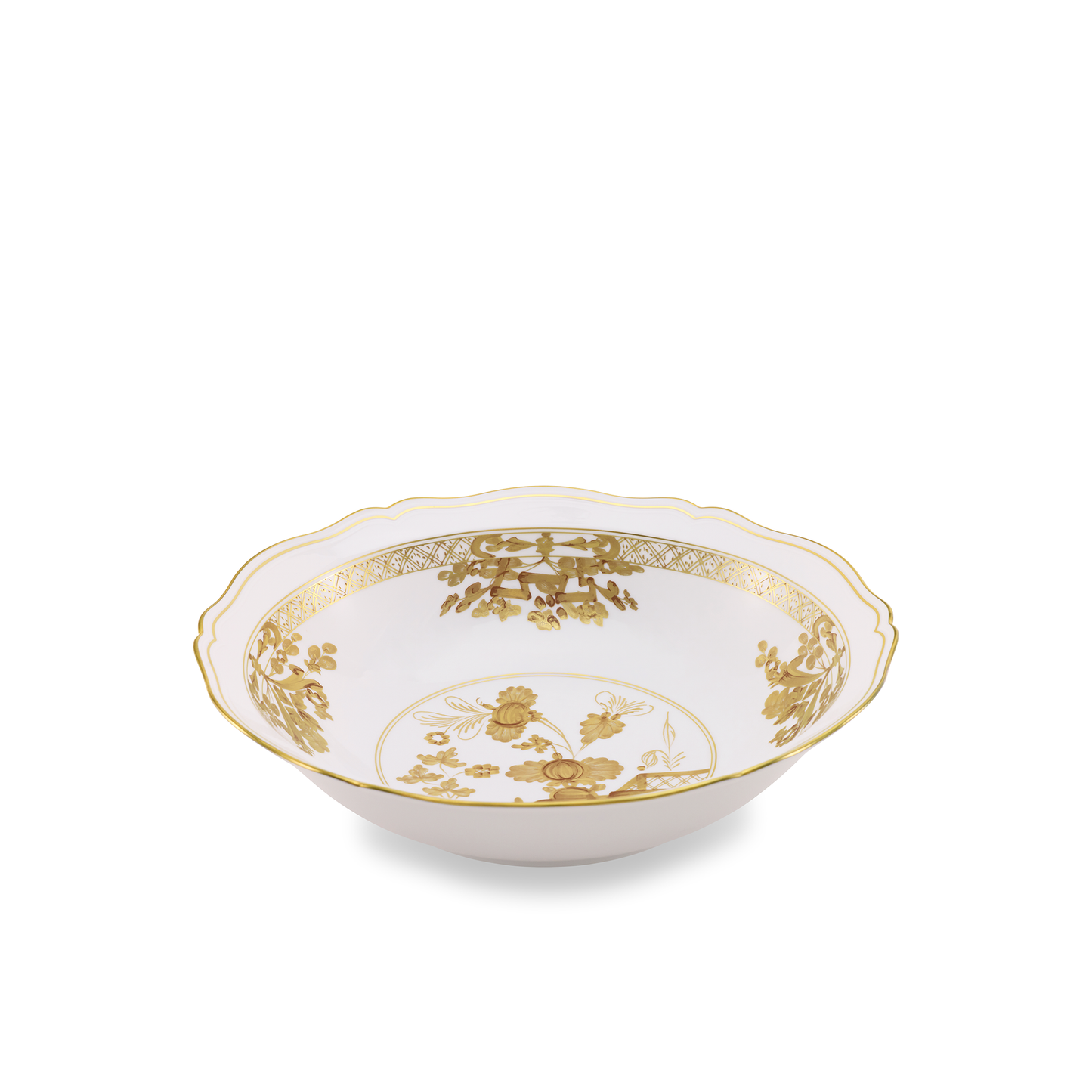 Ginori 1735 Oriente Italiano Aurum Round Deep Tray | 35cm