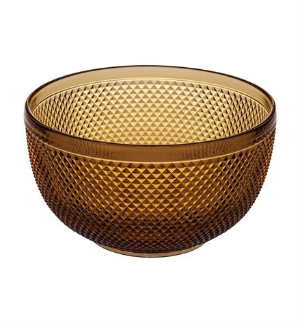 Vista Alegre Bicos Bowl | Amber 8.75in