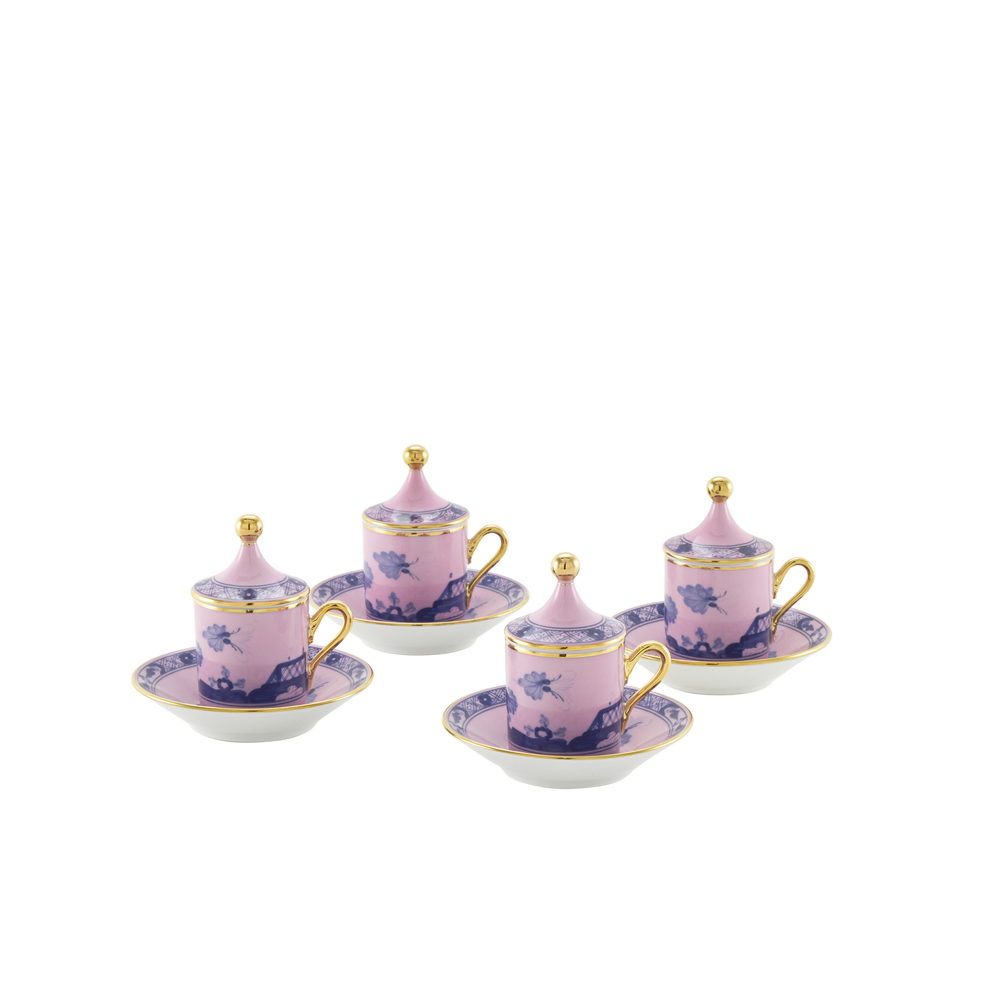 Ginori 1735 Oriente Italiano Azalea Coffee Set for 4 | 12Piece