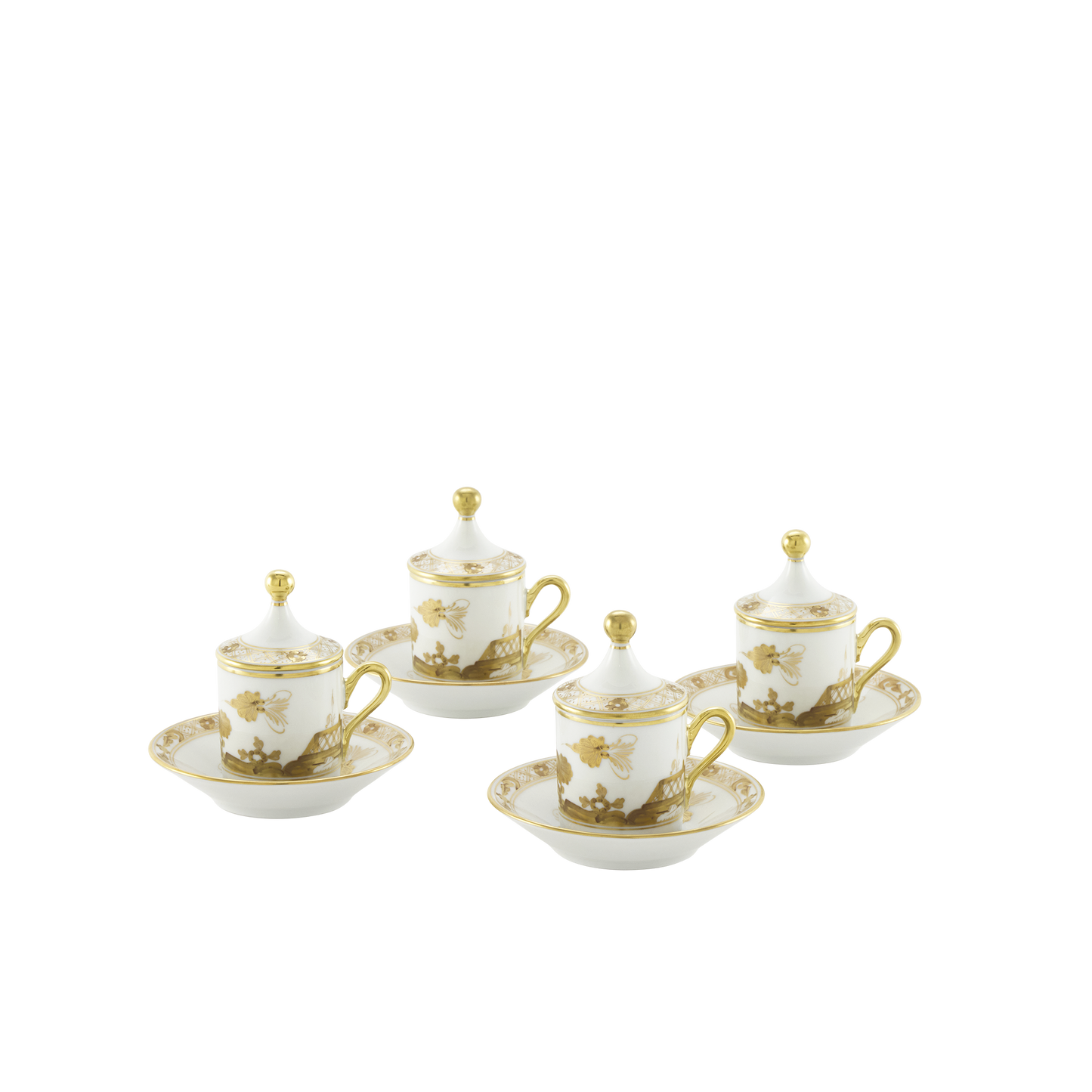 Ginori 1735 Oriente Italiano Aurum Coffee Set for 4 | 12Piece