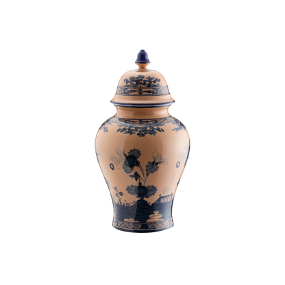 Ginori 1735 Oriente Italiano Cipria Potiche Vase with Cover | 12.2in