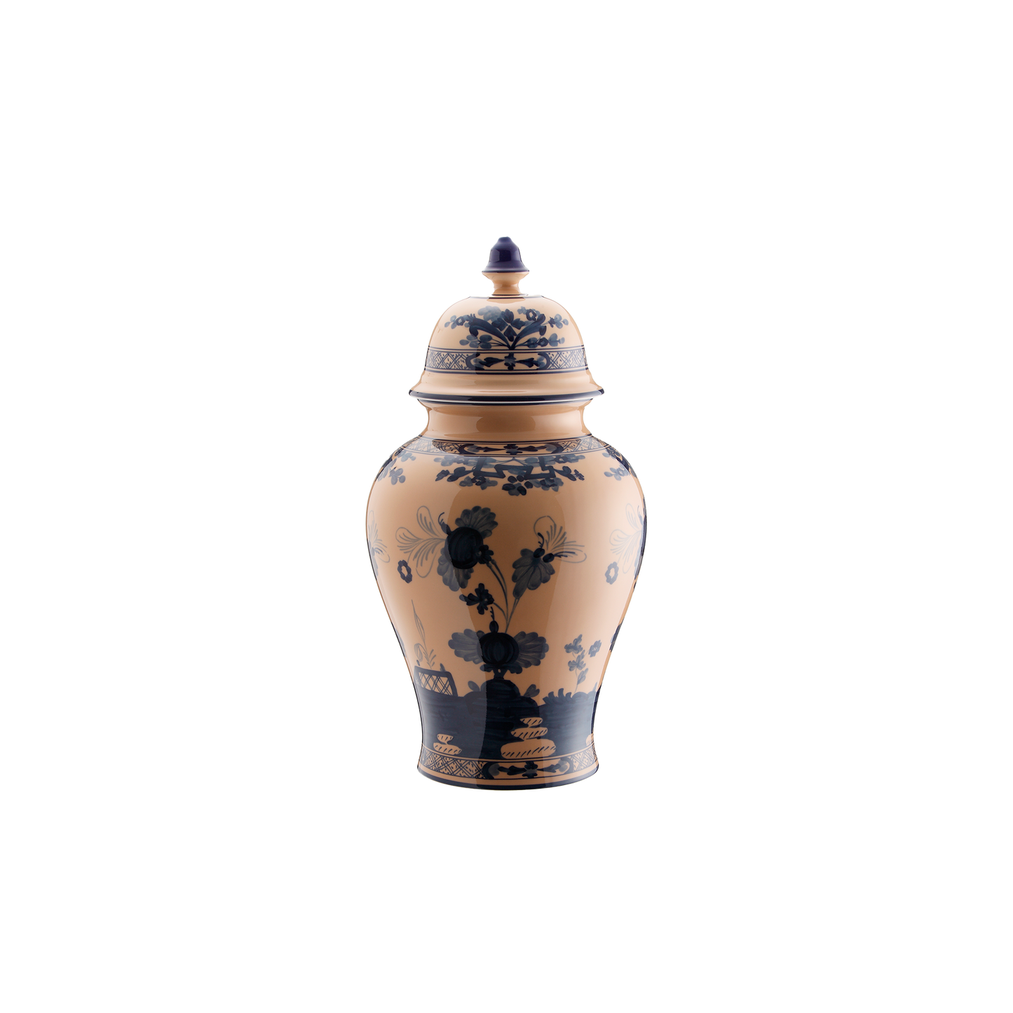 Ginori 1735 Oriente Italiano Cipria Potiche Vase with Cover | 15in