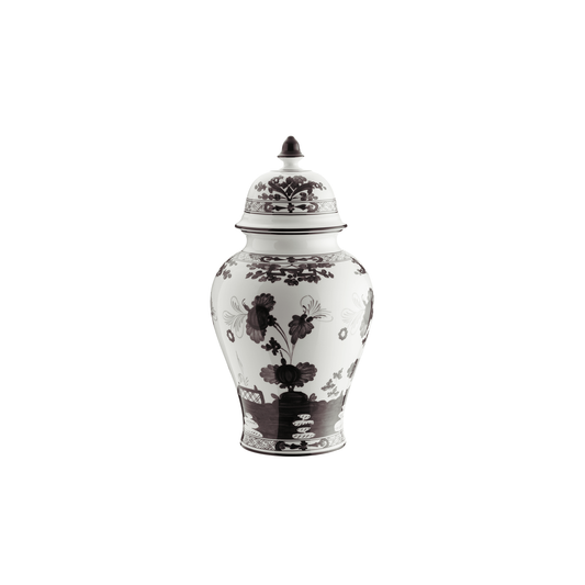 Ginori 1735 Oriente Italiano Albus Potiche Vase with Cover | 15in